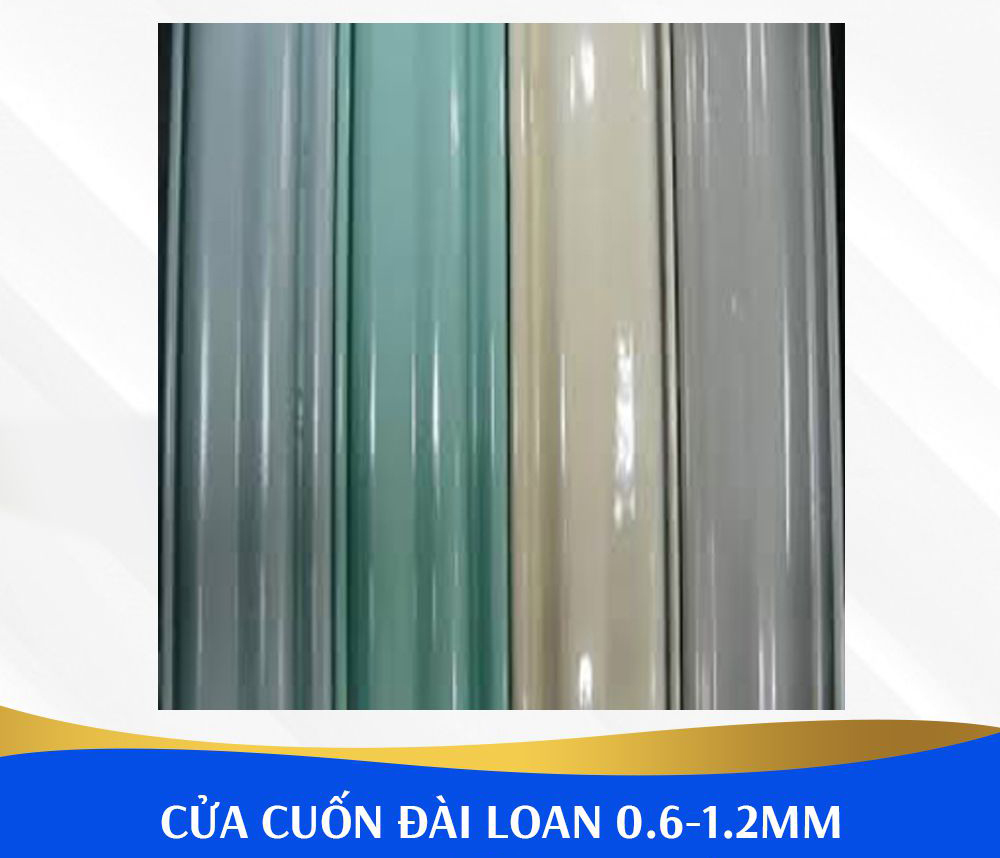 Các loại màu cửa cuốn đài loan