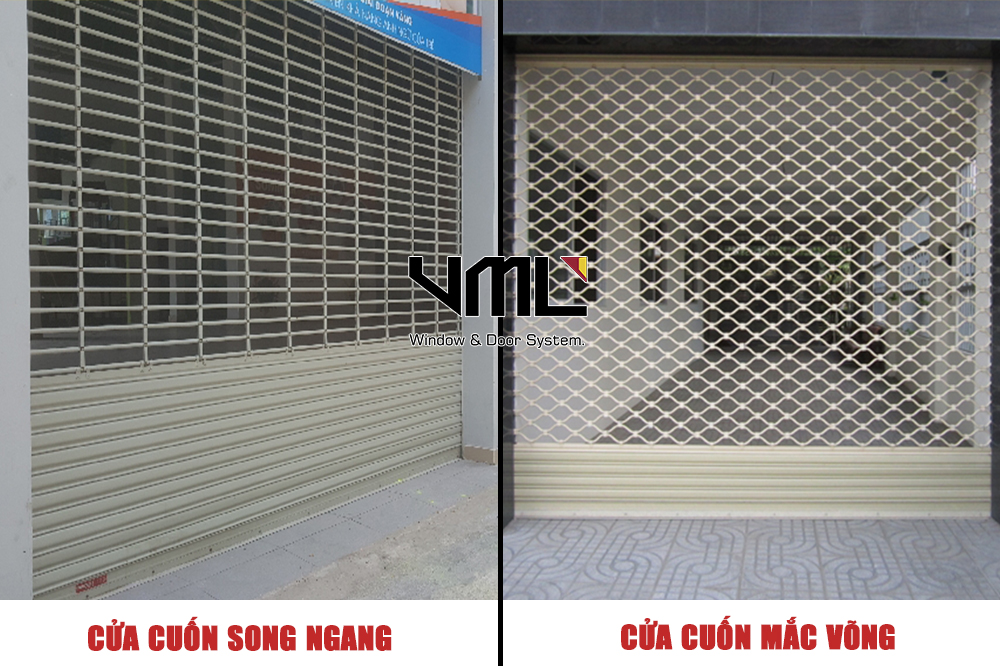 cửa cuốn song ngang - mắc võng - việt minh long