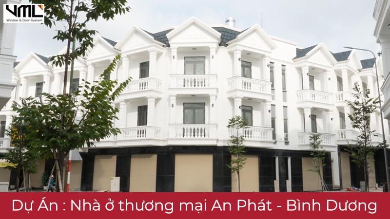 Dự án : Cửa cuốn Đức - cửa nhôm Xingfa 53+ căn Nhà ở thương mại An Phát 2