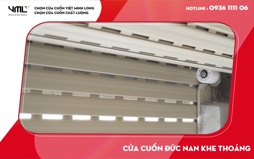 BẢNG GIÁ CỬA CUỐN VIỆT MINH LONG TỐT NHẤT 2025 13 Cửa cuốn Đức khe thoáng