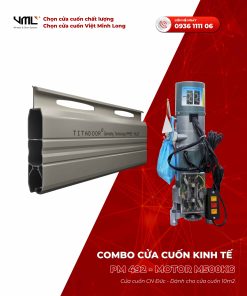 Combo cửa cuốn kinh tế 2 , phù hợp với các công trình nhà phố.