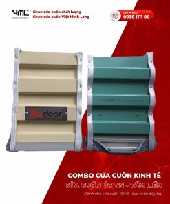 Combo cửa cuốn kính tế 3