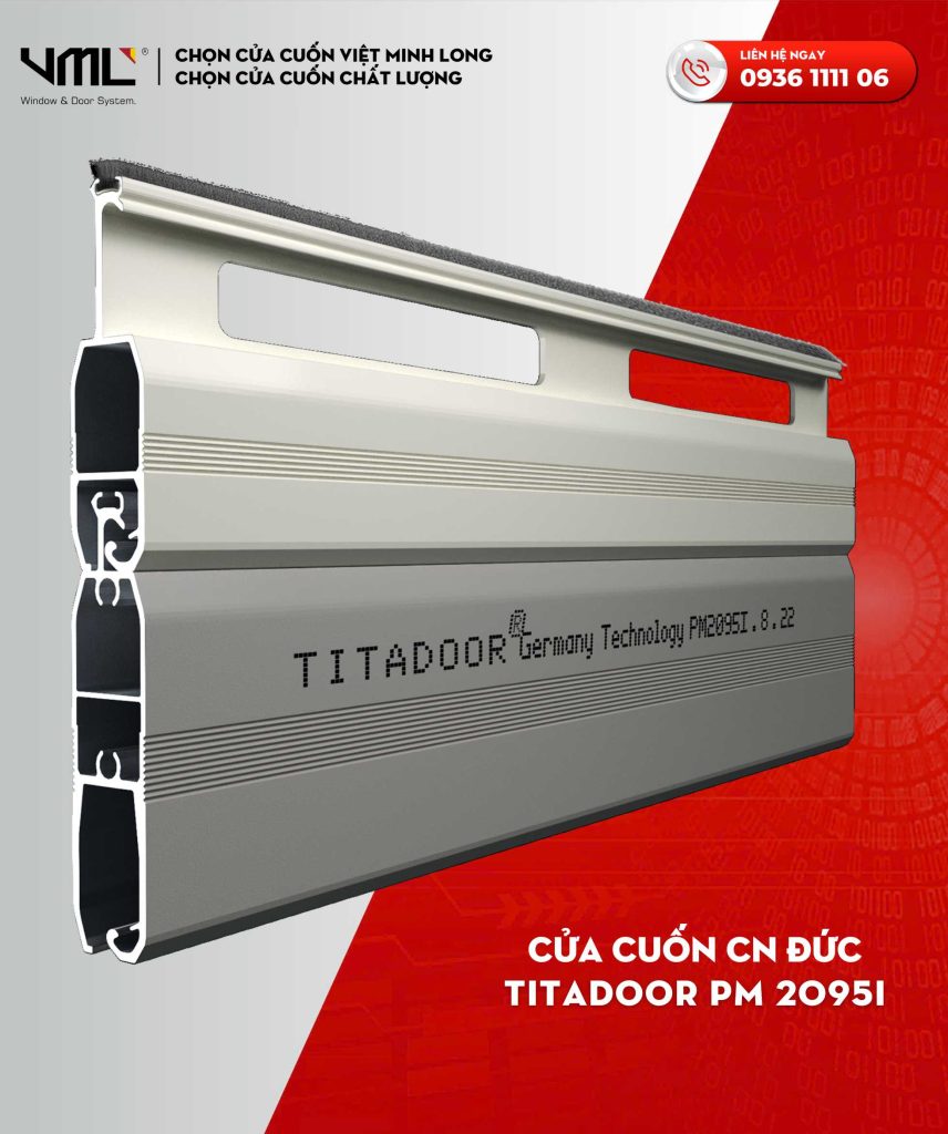 CỬA CUỐN TITADOOR PM 2095i 3 Cửa cuốn Đức Titadoor PM 2095i