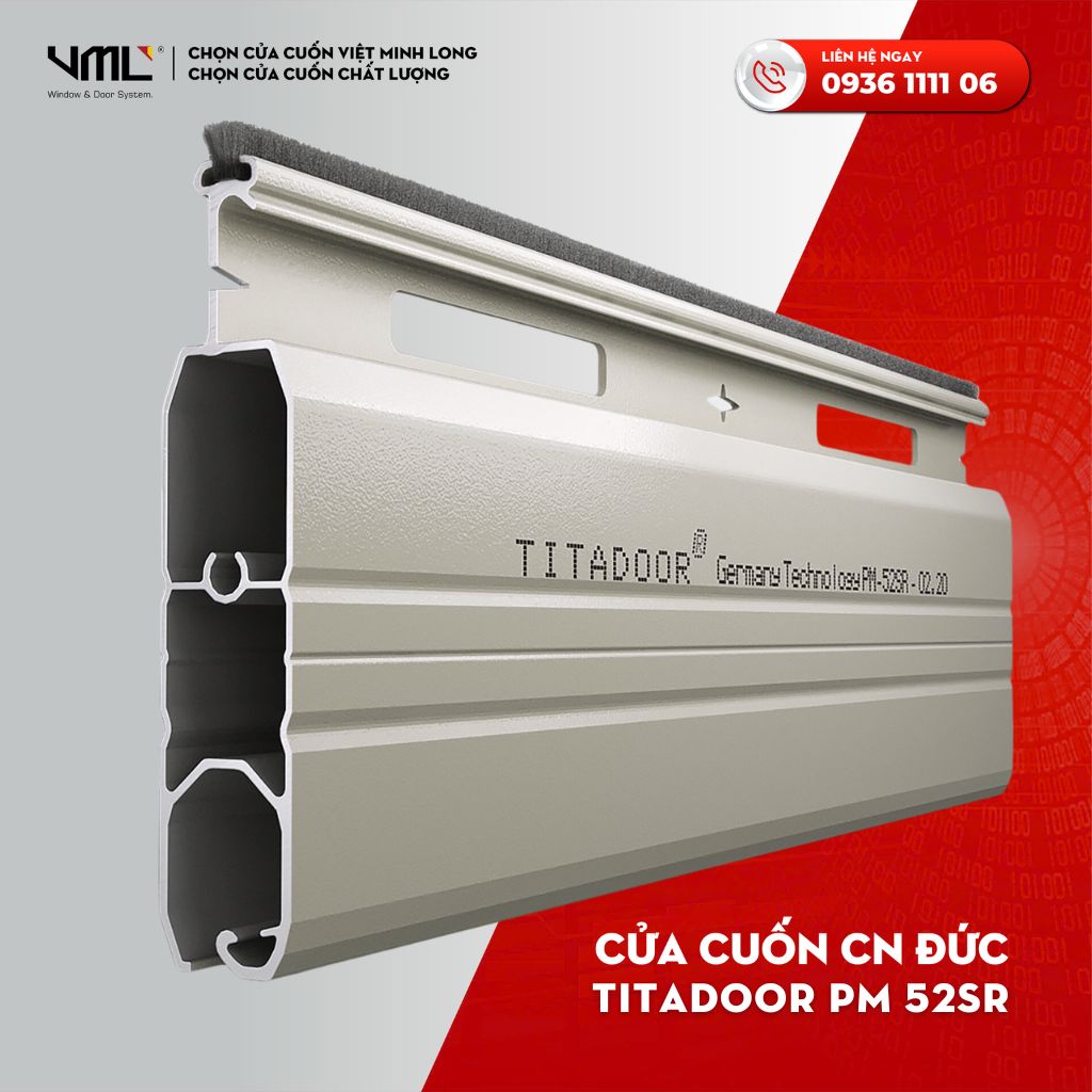 CỬA CUỐN ĐỨC TITADOOR PM 52SR 4 Cửa cuốn Đức Titadoor 52SR