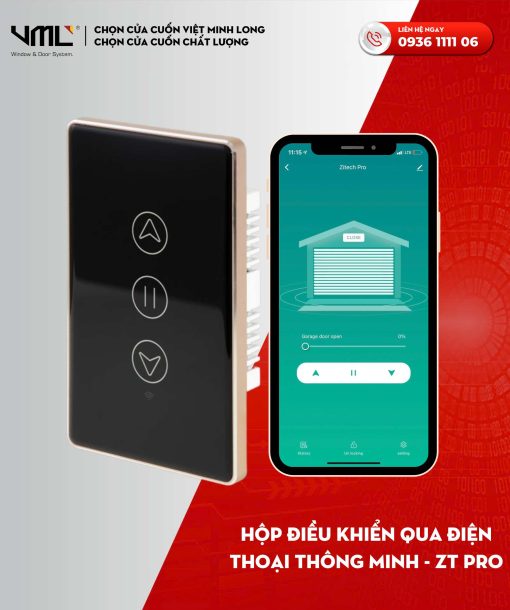 Điều Khiển Cửa Cuốn Bằng Điện Thoại ZT Pro