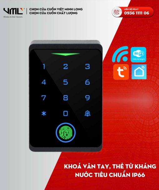Khóa Vân Tay Cửa Cuốn